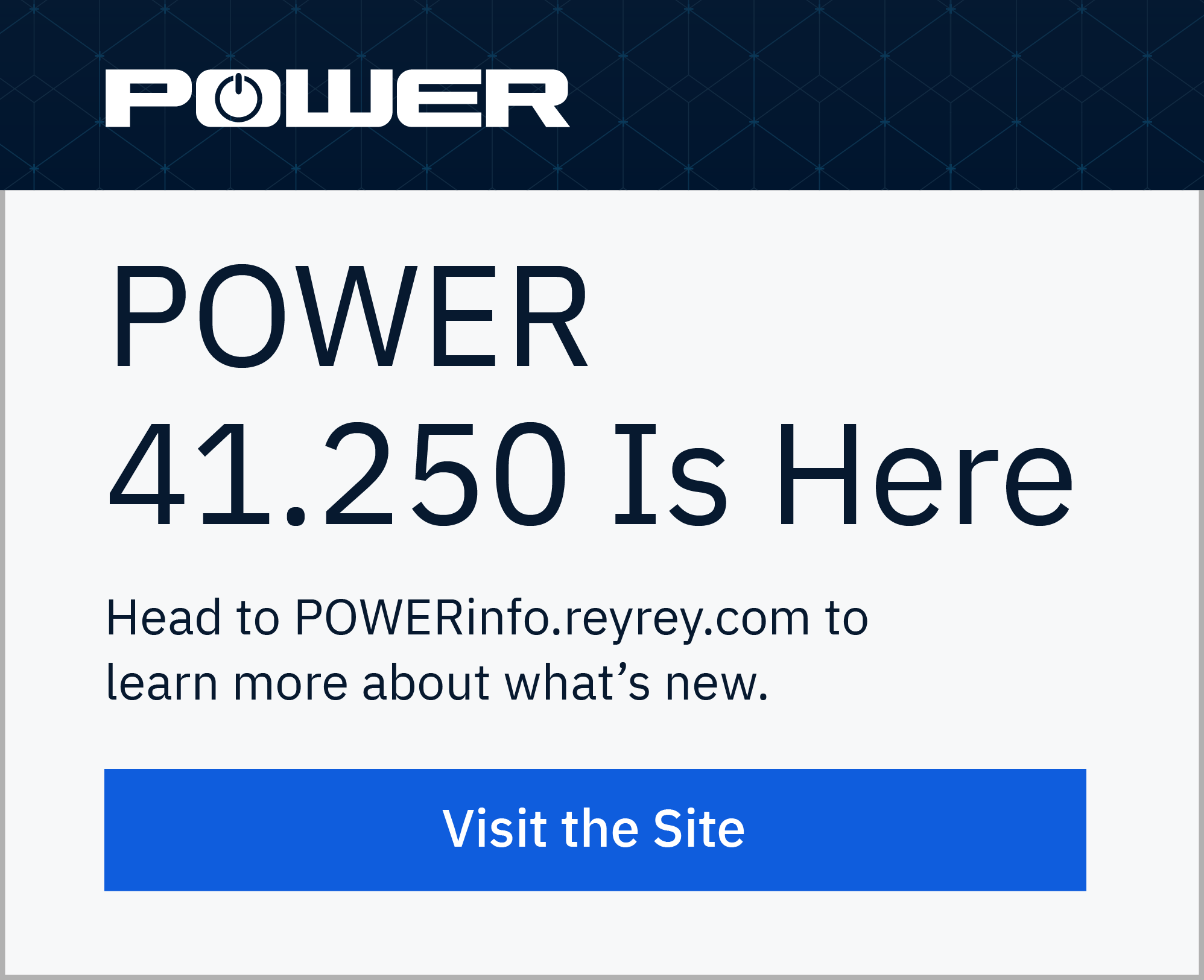 POWER v.41.250 is here